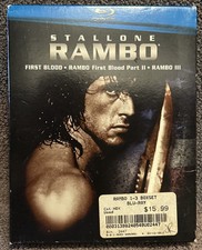 Rambo Trilogy (Blu-ray Disc, 2008, 3-Disc Set) First Blood Stallone comprar usado  Enviando para Brazil