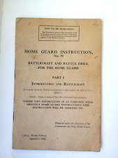 Home guard instruction for sale  ST. ALBANS