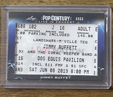 2022 Leaf Pop Century Jimmy Buffet Concert Ticket Stub - Ingresso para o cartão Show comprar usado  Enviando para Brazil
