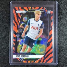 2024-25 Prizm EPL LUCAS BERGVALL Rookie Choice listra de tigre #74, usado comprar usado  Enviando para Brazil