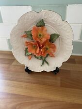 Capodimonte flower plate for sale  THETFORD