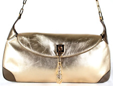 Bolsa de ombro GUCCI by TOM FORD couro dourado metálico cabeça de tigre comprar usado  Enviando para Brazil