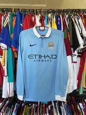 Camisa MANCHESTER CITY 2015 2016 HOME MANGA LONGA NIKE 658878-489 tamanho P HOMENS comprar usado  Enviando para Brazil