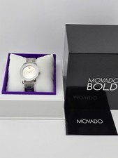 Relógio feminino Movado mostrador prateado ousado aço inoxidável - 3600433 ($495 MSRP) comprar usado Relógio feminino Movado mostrador prateado ousado aço inoxidável - 3600433 ($495 MSRP) comprar usado  Enviando para Brazil
