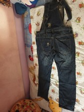 Salopette donna jeans usato  Moncalieri