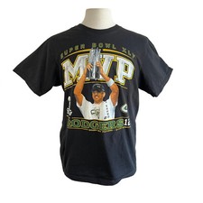 Camiseta Reebok tamanho L Aaron Rodgers Superbowl XLV MVP preta de algodão com gráfico comprar usado  Enviando para Brazil