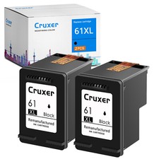 Cartucho de tinta preta 2 peças 61XL para HP 61 61XL HP Deskjet 1000 1010 1050 1051 1050A comprar usado  Enviando para Brazil