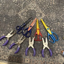 8Fiskars Papel Artesanía Álbumes de Recortes Tijeras y Punzones Borde de Papel Decorativo segunda mano  Embacar hacia Mexico