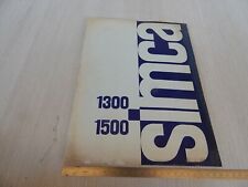 Original simca 1300 d'occasion  Expédié en Belgium