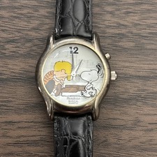 Relógio Armitron Snoopy / Schroeder Peanuts musical pulseira de couro quartzo comprar usado  Enviando para Brazil