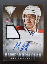 2013-14 Titanium Max Pacioretty jogo usado engrenagem relíquia automática 98/100 GA-MP Canadiens comprar usado  Enviando para Brazil