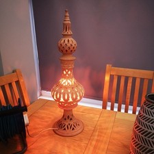 Huge terracotta lamp for sale  WEDNESBURY