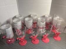 12 copos de plástico flamingo rosa verão 8 na embalagem original. 4 usados 1x, usado comprar usado  Enviando para Brazil