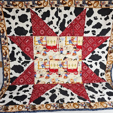 Vtg cowboy quilt for sale  Bush
