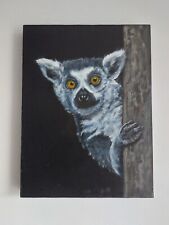 Lemur acrylic canvas for sale  NEWBURY