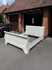 Sleigh bed. white for sale  ONGAR