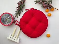 Almofada de assento vermelha Muitos tamanhos redonda, almofada de cadeira, almofada de cadeira de jantar com laços comprar usado  Enviando para Brazil
