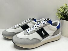 NOVO Tênis Polo Ralph Lauren Train 89 Camurça Azul Branco Cinza Masculino Tamanho 11 comprar usado  Enviando para Brazil