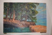 Tableau paysage huile d'occasion  Les Mages