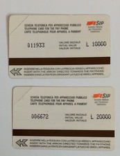 Coppia schede telefoniche usato  Rimini