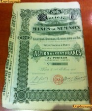 Société mines semnon d'occasion Société mines semnon d'occasion  Lyon I