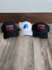 Chapéus ajustáveis EXPOSE CNN & Twitter Project Veritas bordado NE9Forty 3 Trump comprar usado  Enviando para Brazil