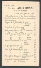 1880 hanna bros for sale  Henderson