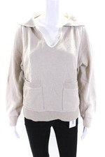 Blusa moletom Fortela feminina malha gola V gola V bege tamanho M comprar usado  Enviando para Brazil