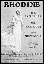 Pubblicita 1921 rohdine usato  Biella