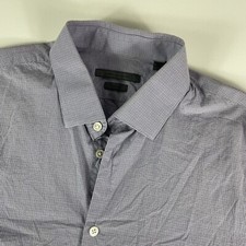 Camisa masculina John Varvatos com botões grande slim fit xadrez manga longa comprar usado  Enviando para Brazil