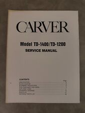 Carver model 1400 for sale  Athens