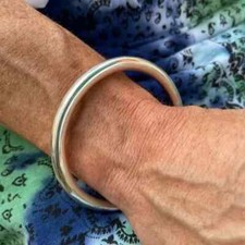 Joias femininas pesadas e robustas de prata esterlina 925 sólida 7 mm comprar usado  Enviando para Brazil