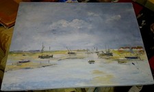 Tableau huile toile d'occasion Tableau huile toile d'occasion  Bardos