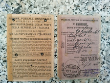 Bs106 tessera postale usato  Tramonti