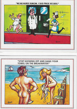 Five saucy postcards for sale  SHANKLIN