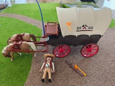 Playmobil cowboy planwagen gebraucht kaufen  Maroldsweisach