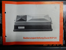 Durst rcp 20 gebraucht kaufen  Rodgau