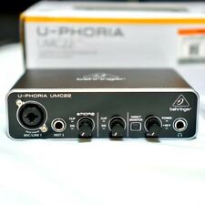 Interface de áudio Behringer U-Phoria UMC22 USB impedância: teste 1MΩ concluído comprar usado  Enviando para Brazil