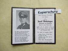 Sterbebild pionier pionier gebraucht kaufen  Prackenbach