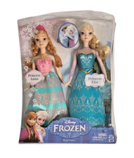 Boneco Barbie Disney Frozen Anna and Elsa Royal Sisters 12" 2013 na caixa comprar usado  Enviando para Brazil