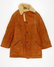 Men brown sheepskin for sale  WREXHAM