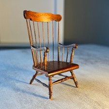 Cadeira Windsor artesanal casa de bonecas WSC 1:12 móveis em miniatura vintage feitos à mão comprar usado  Enviando para Brazil