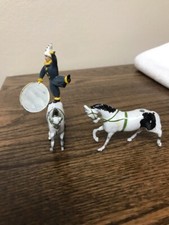 FIGURAS DE CHUMBO DE CIRCO MAMUTE BRITÂNICO 2 CAVALOS E PALHAÇO comprar usado  Enviando para Brazil