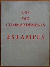 Portfolio commandements estamp d'occasion  Digne-les-Bains