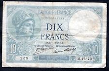Billet francs minerve d'occasion  Paris XVIII