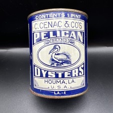 Cenac oysters tin for sale  Fritch