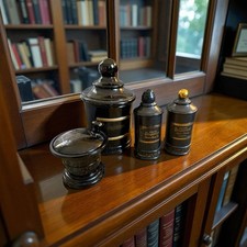 Vintage Orloff Bergamot By Jean Vivaudou Conjunto de Vaidade de Vidro Preto Masculino, usado comprar usado Vintage Orloff Bergamot By Jean Vivaudou Conjunto de Vaidade de Vidro Preto Masculino, usado comprar usado  Enviando para Brazil