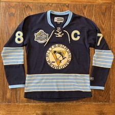 Camiseta feminina azul média Sidney Crosby Pittsburgh Penguins inverno clássico 2011 comprar usado  Enviando para Brazil