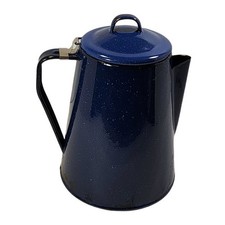 Chaleira de café vintage azul esmaltada panela de metal azul com salpicha branca. comprar usado Chaleira de café vintage azul esmaltada panela de metal azul com salpicha branca. comprar usado  Enviando para Brazil