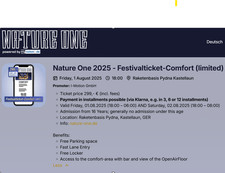 Nature 2025 festivalticket gebraucht kaufen  Aach, Greimerath, Orenhofen